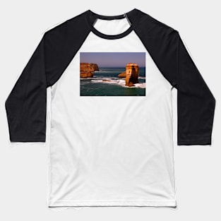 Coastal Rock Formation Baseball T-Shirt